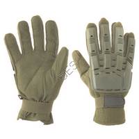 Valken V-Tac Full Finger Hard Back Gloves - Olive - Large