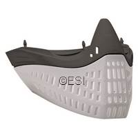 Empire e-Flex Goggle Faceplate Only (not a full goggle) - Grey Nose, White Skirt